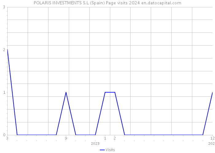 POLARIS INVESTMENTS S.L (Spain) Page visits 2024 