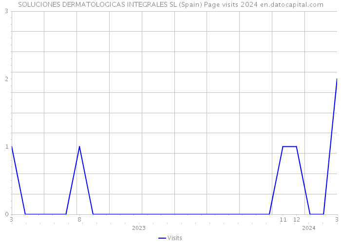 SOLUCIONES DERMATOLOGICAS INTEGRALES SL (Spain) Page visits 2024 