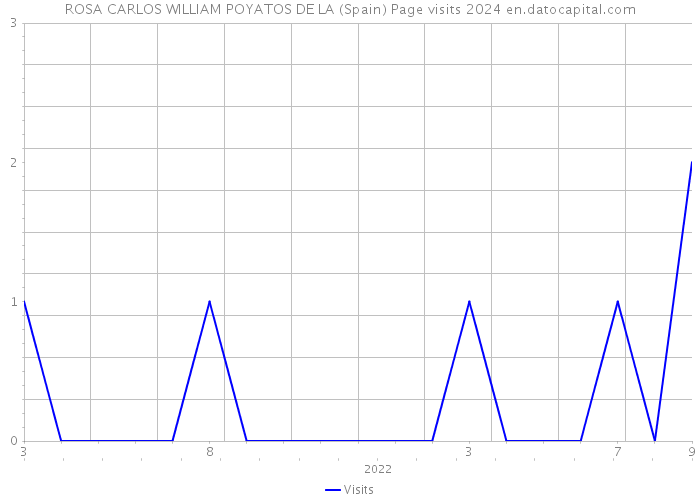 ROSA CARLOS WILLIAM POYATOS DE LA (Spain) Page visits 2024 
