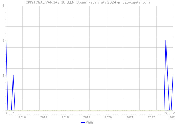 CRISTOBAL VARGAS GUILLEN (Spain) Page visits 2024 