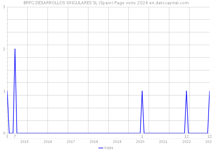 BRPG DESARROLLOS SINGULARES SL (Spain) Page visits 2024 