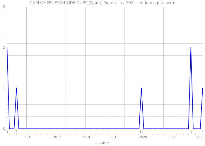 CARLOS PENEDO RODRIGUEZ (Spain) Page visits 2024 