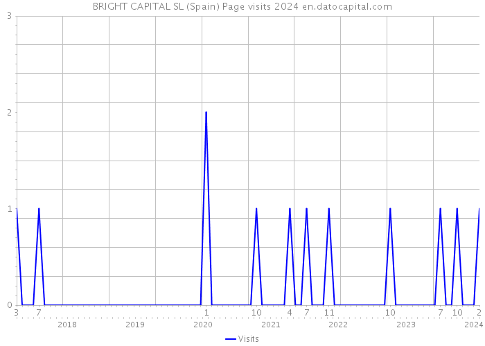 BRIGHT CAPITAL SL (Spain) Page visits 2024 