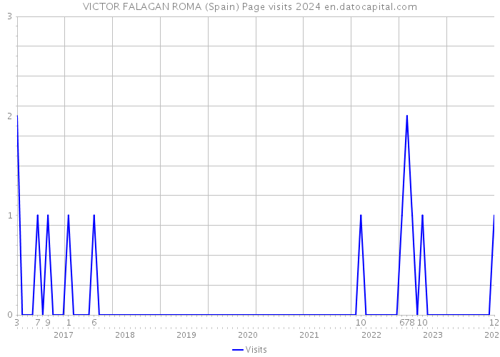 VICTOR FALAGAN ROMA (Spain) Page visits 2024 