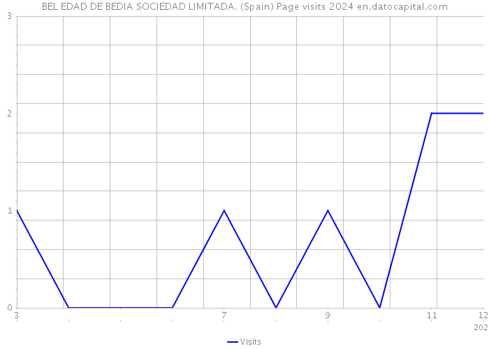 BEL EDAD DE BEDIA SOCIEDAD LIMITADA. (Spain) Page visits 2024 