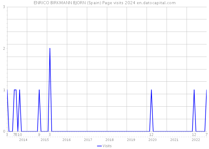 ENRICO BIRKMANN BJORN (Spain) Page visits 2024 