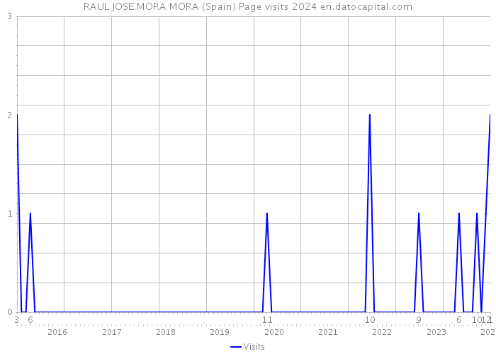 RAUL JOSE MORA MORA (Spain) Page visits 2024 