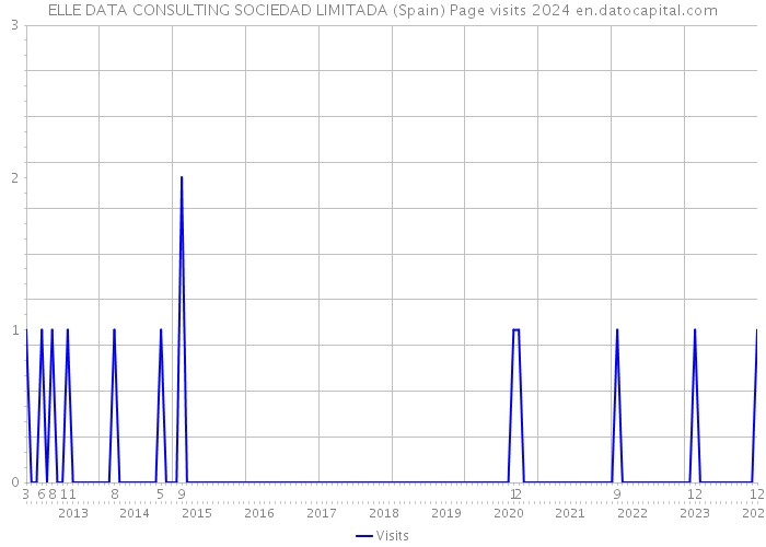 ELLE DATA CONSULTING SOCIEDAD LIMITADA (Spain) Page visits 2024 