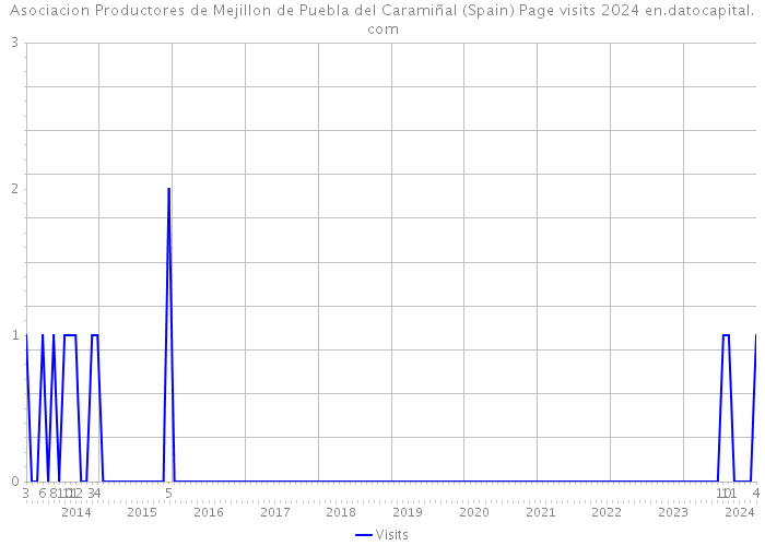 Asociacion Productores de Mejillon de Puebla del Caramiñal (Spain) Page visits 2024 