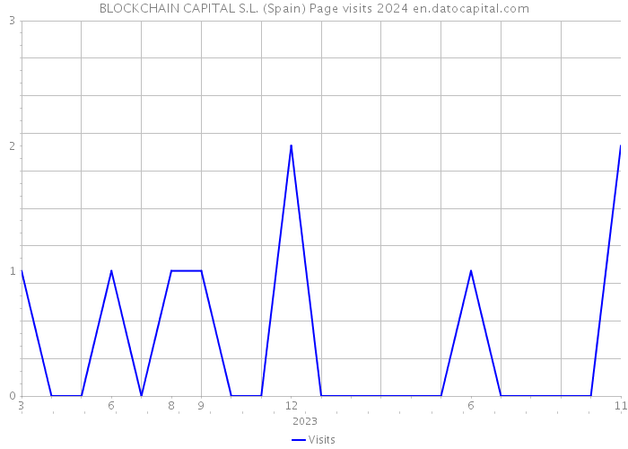 BLOCKCHAIN CAPITAL S.L. (Spain) Page visits 2024 
