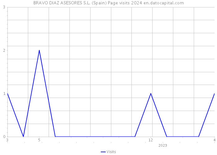 BRAVO DIAZ ASESORES S.L. (Spain) Page visits 2024 