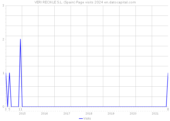 VERI RECIKLE S.L. (Spain) Page visits 2024 