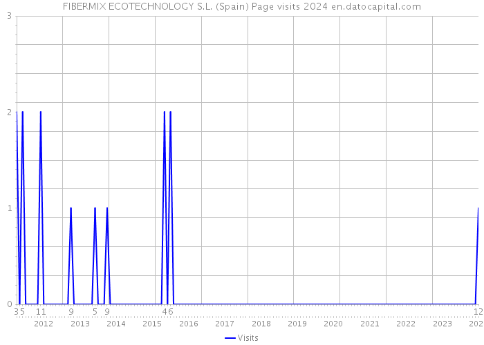 FIBERMIX ECOTECHNOLOGY S.L. (Spain) Page visits 2024 
