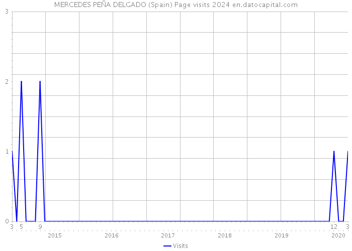 MERCEDES PEÑA DELGADO (Spain) Page visits 2024 