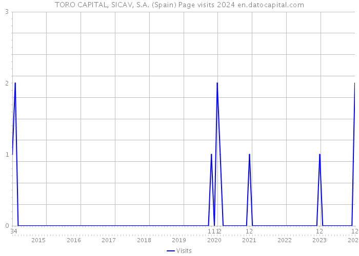 TORO CAPITAL, SICAV, S.A. (Spain) Page visits 2024 