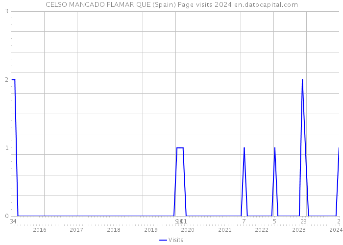 CELSO MANGADO FLAMARIQUE (Spain) Page visits 2024 