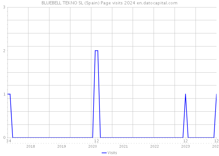 BLUEBELL TEKNO SL (Spain) Page visits 2024 