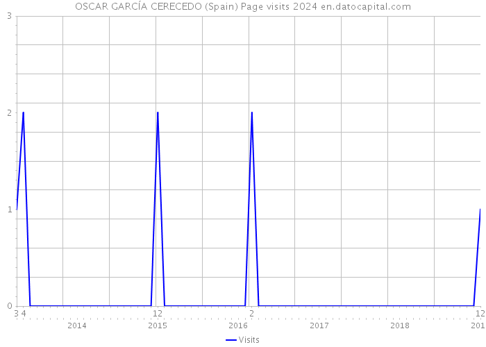 OSCAR GARCÍA CERECEDO (Spain) Page visits 2024 