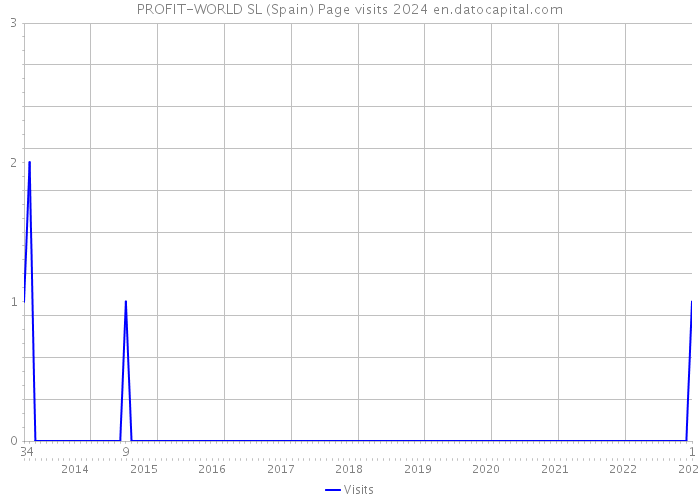 PROFIT-WORLD SL (Spain) Page visits 2024 