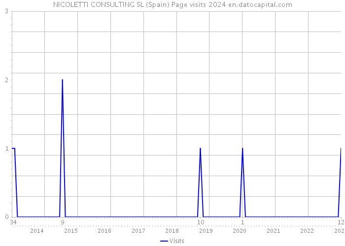 NICOLETTI CONSULTING SL (Spain) Page visits 2024 