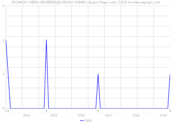 RICARDO VIEIRA DE MEIRELES MANO GOMES (Spain) Page visits 2024 
