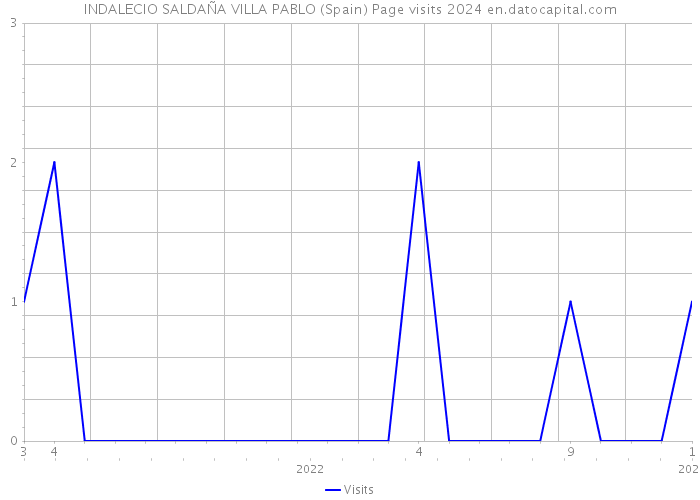 INDALECIO SALDAÑA VILLA PABLO (Spain) Page visits 2024 
