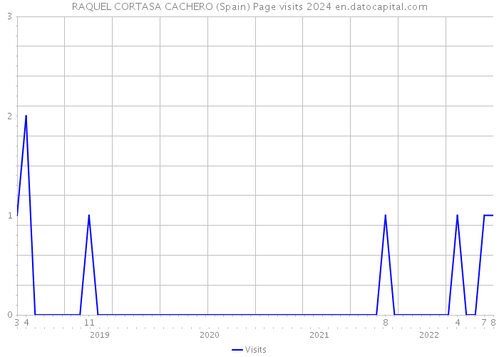 RAQUEL CORTASA CACHERO (Spain) Page visits 2024 