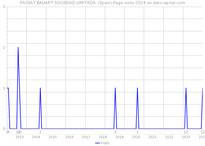 PASSAT BAUART SOCIEDAD LIMITADA. (Spain) Page visits 2024 