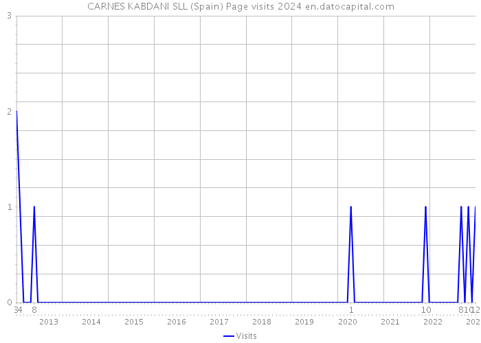 CARNES KABDANI SLL (Spain) Page visits 2024 