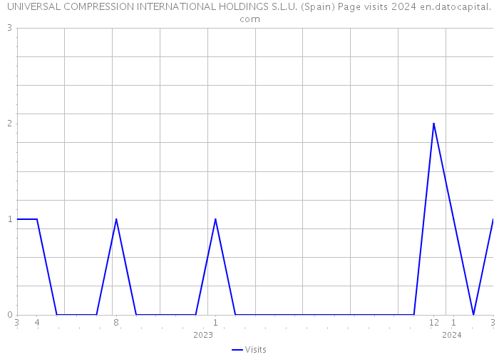 UNIVERSAL COMPRESSION INTERNATIONAL HOLDINGS S.L.U. (Spain) Page visits 2024 