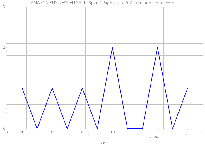 AMAZON BUSINESS EU SARL (Spain) Page visits 2024 
