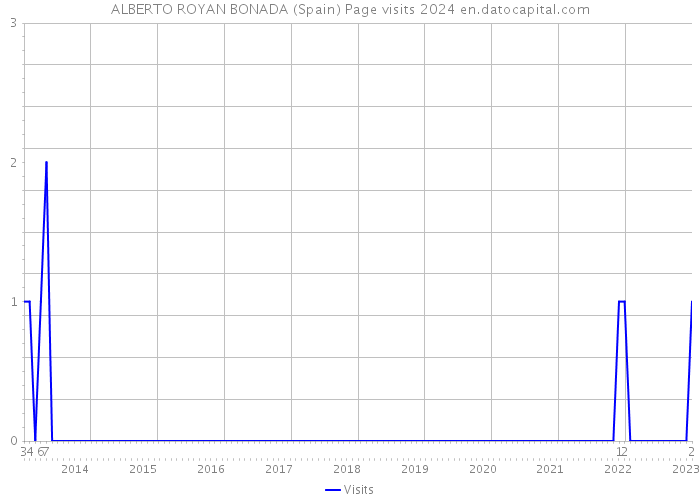 ALBERTO ROYAN BONADA (Spain) Page visits 2024 