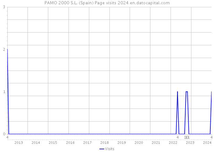 PAMO 2000 S.L. (Spain) Page visits 2024 