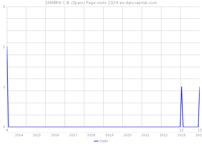 ZAMBRA C.B. (Spain) Page visits 2024 