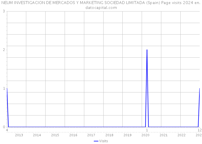 NEUM INVESTIGACION DE MERCADOS Y MARKETING SOCIEDAD LIMITADA (Spain) Page visits 2024 