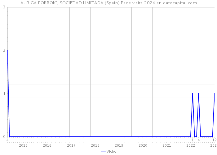 AURIGA PORROIG, SOCIEDAD LIMITADA (Spain) Page visits 2024 