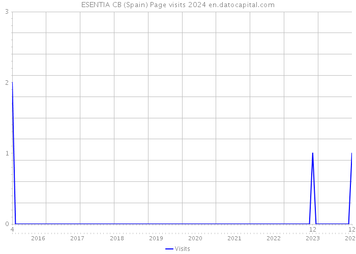 ESENTIA CB (Spain) Page visits 2024 