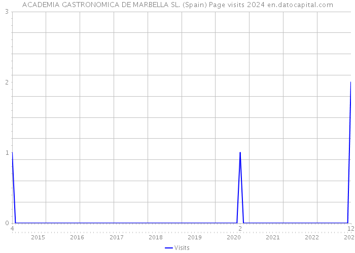 ACADEMIA GASTRONOMICA DE MARBELLA SL. (Spain) Page visits 2024 