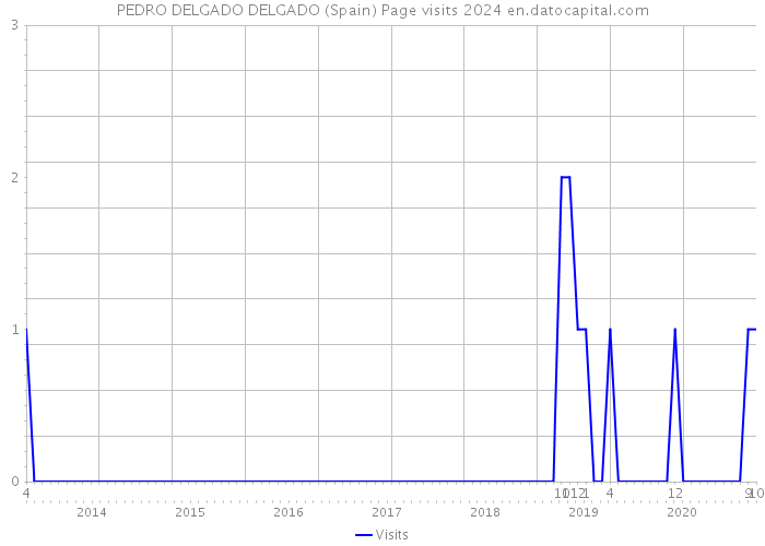 PEDRO DELGADO DELGADO (Spain) Page visits 2024 