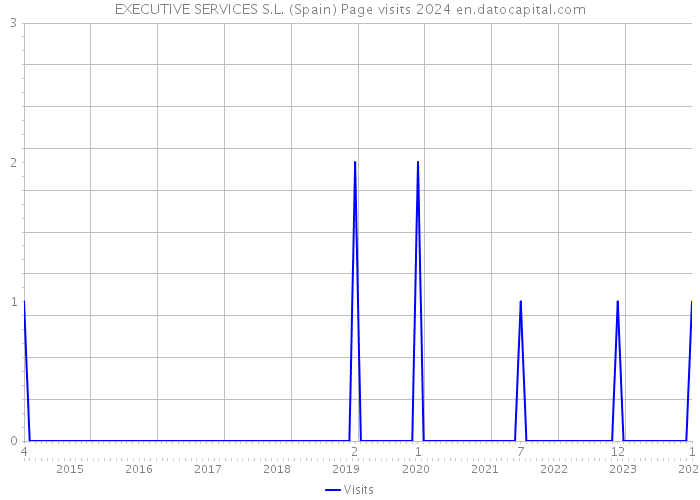 EXECUTIVE SERVICES S.L. (Spain) Page visits 2024 