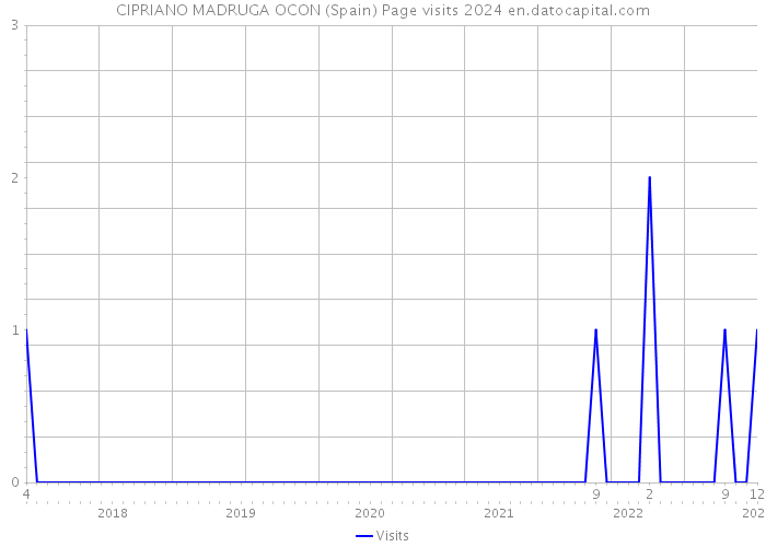 CIPRIANO MADRUGA OCON (Spain) Page visits 2024 