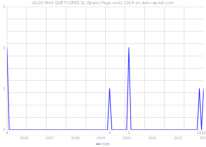 ALGO MAS QUE FLORES SL (Spain) Page visits 2024 