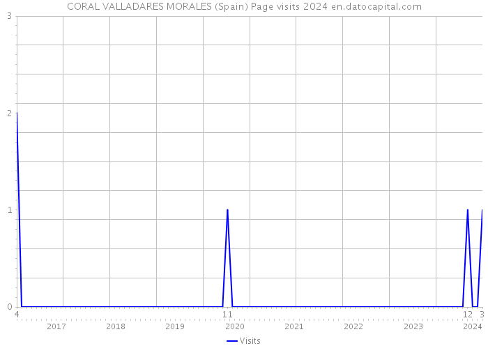 CORAL VALLADARES MORALES (Spain) Page visits 2024 