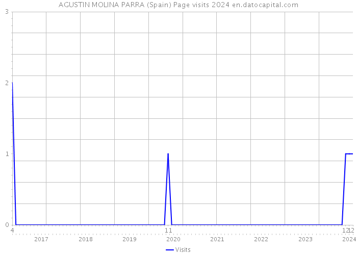 AGUSTIN MOLINA PARRA (Spain) Page visits 2024 