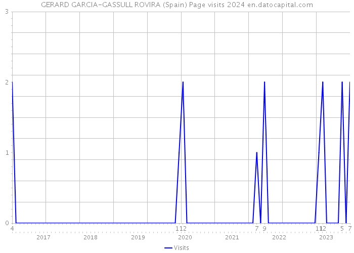 GERARD GARCIA-GASSULL ROVIRA (Spain) Page visits 2024 