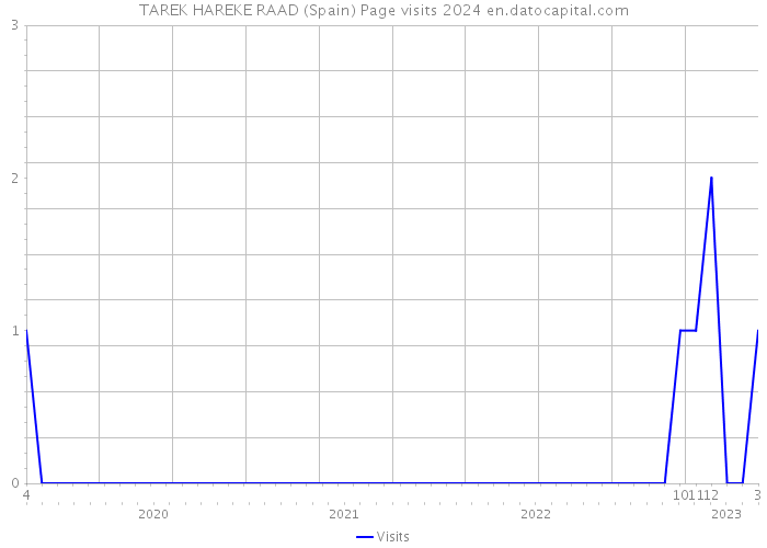 TAREK HAREKE RAAD (Spain) Page visits 2024 