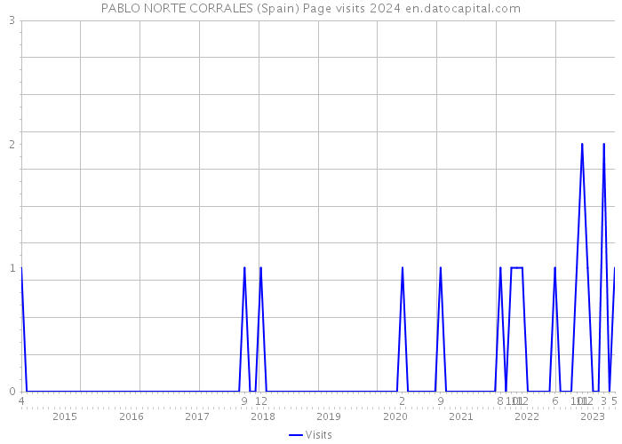 PABLO NORTE CORRALES (Spain) Page visits 2024 