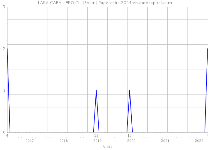 LARA CABALLERO GIL (Spain) Page visits 2024 