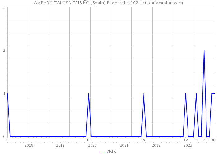 AMPARO TOLOSA TRIBIÑO (Spain) Page visits 2024 