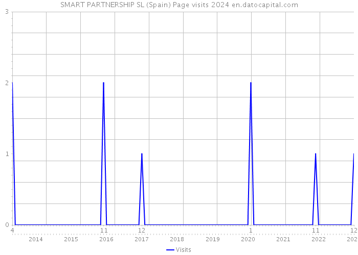 SMART PARTNERSHIP SL (Spain) Page visits 2024 
